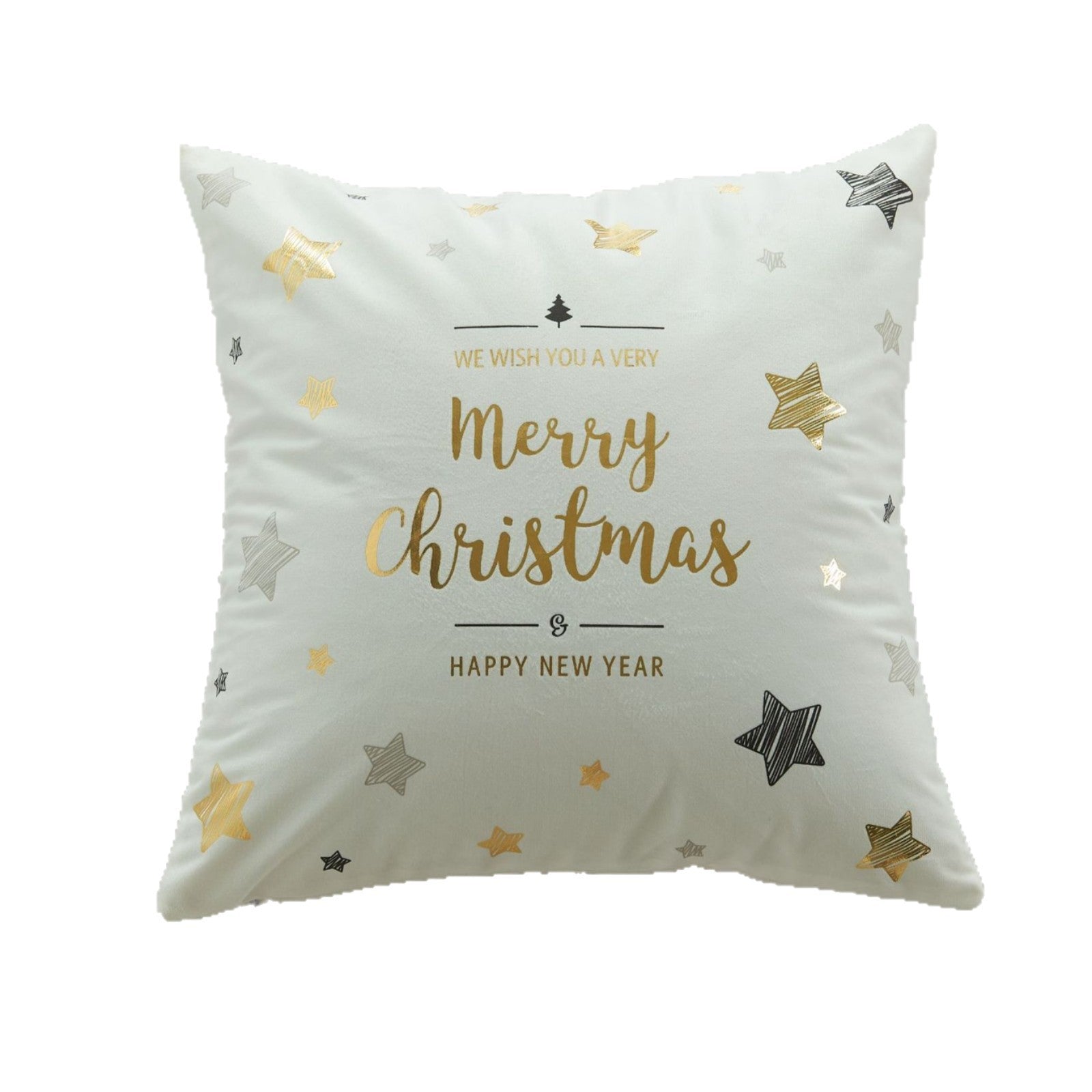 Wholesale Christmas atmosphere gold-stamping festive pillowcase